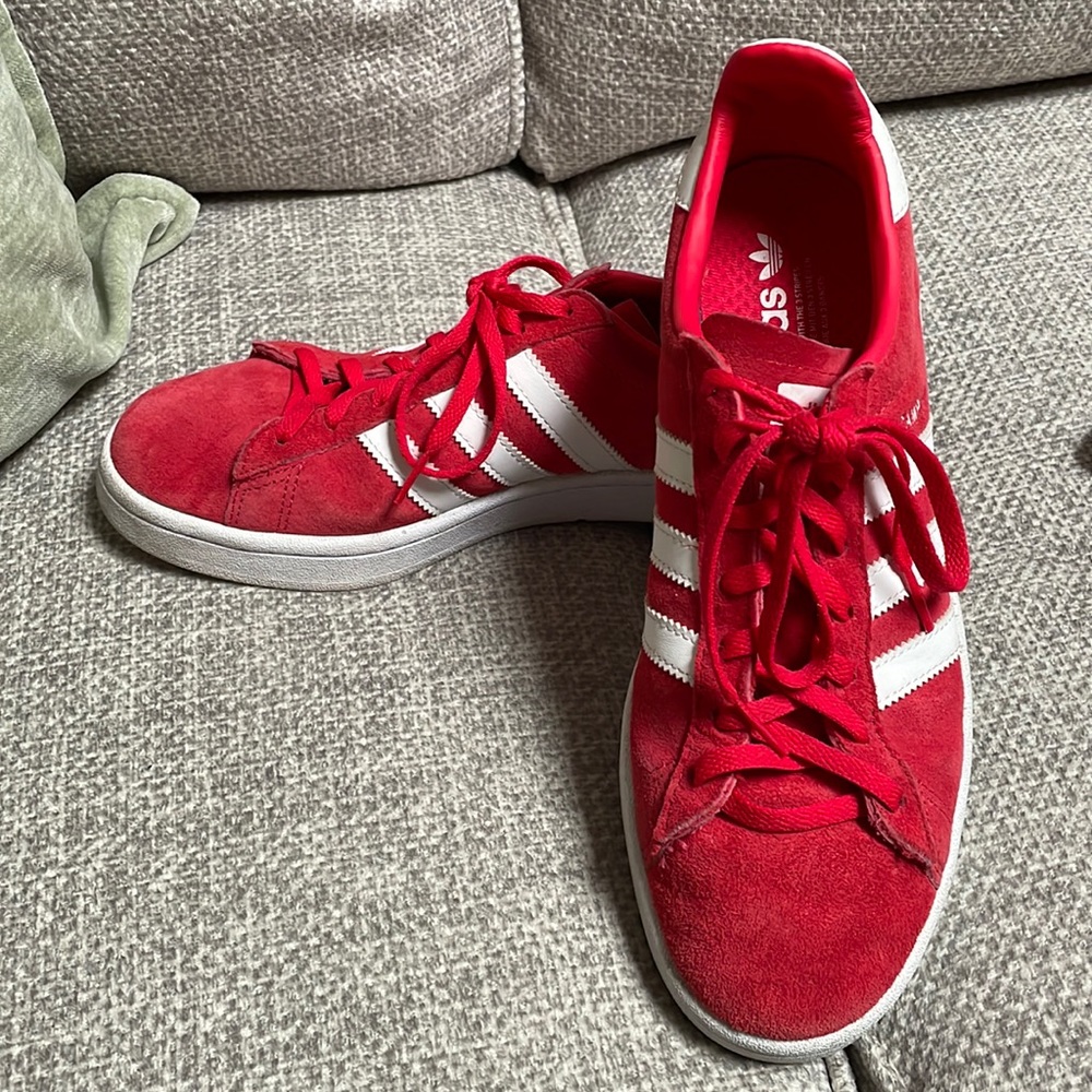Adidas Red Campus Sneakers
